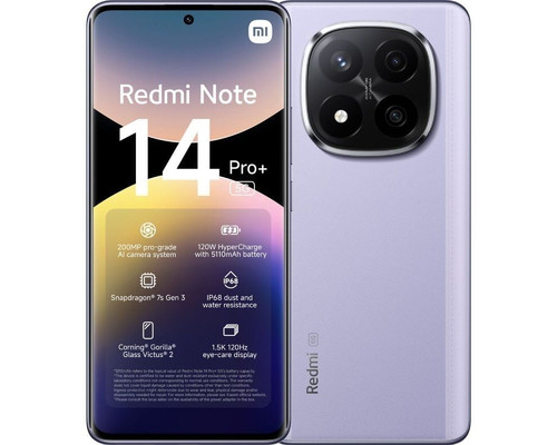 SMARTPHONE XIAOMI NOTE14PP 5G 12-256PUR-11920 SMARTPHONE XIAOMI NOTE14PP 5G 12-256PUR